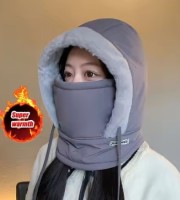 Winter Thick Warm Windproof Hat with Earflaps [ ASH COLOR ]