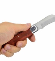 Grafting Wood Handle Folding Pocket Knife