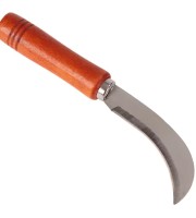 Multifunctional Kitchen And Grafting Knife Peeler Wooden Handle