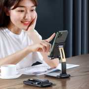 Desk Phone Holder, Adjustable Foldable Cell Phone Stand for Desk